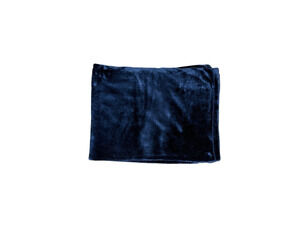 Prologue Luxe Fleece Blanket Navy Blue Dark Soft Accent Throw Cover Quilt